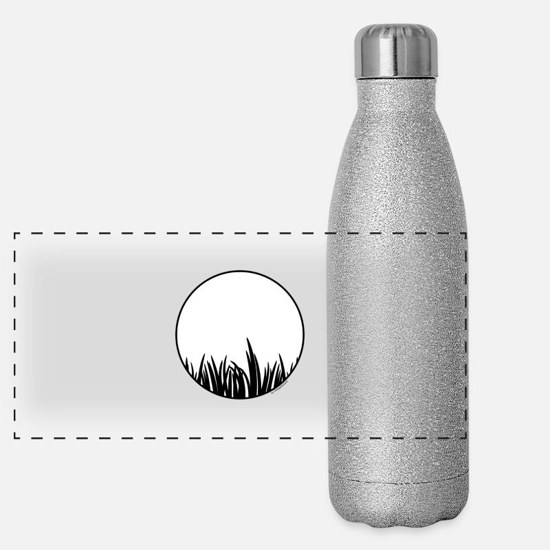 Gras Panorama Glitzer Isolierflasche 500 ml