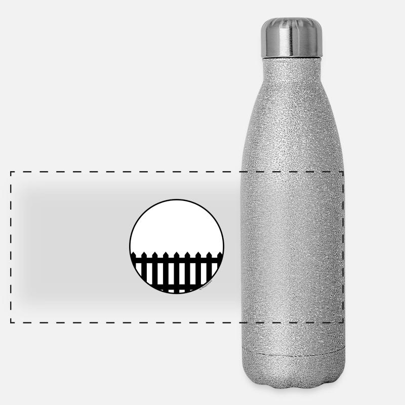 Einfach ein Zaun Panorama Glitzer Isolierflasche 500 ml