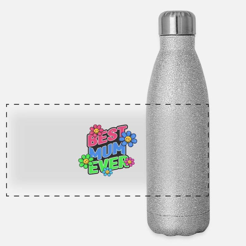 Best Mum ever Panoramic Glitter Thermal Bottle 500 ml