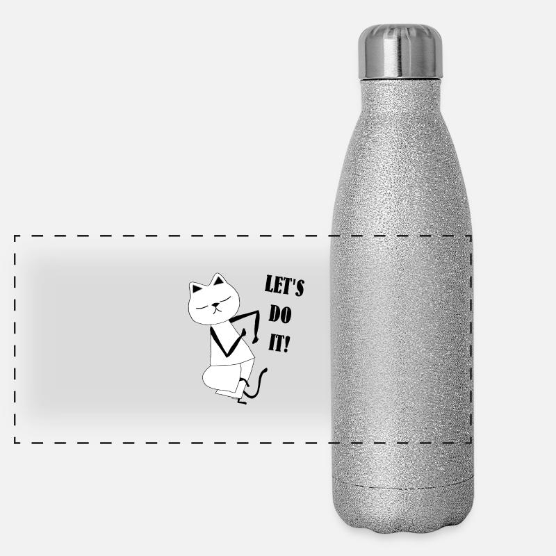 Nekochan Antonio : Allons-y ! Gourde isotherme panoramique pailletée 500 ml