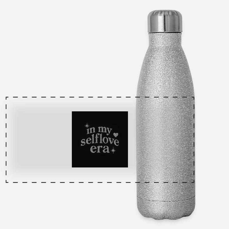 Selflove era rhinestones Panoramic Glitter Thermal Bottle 500 ml