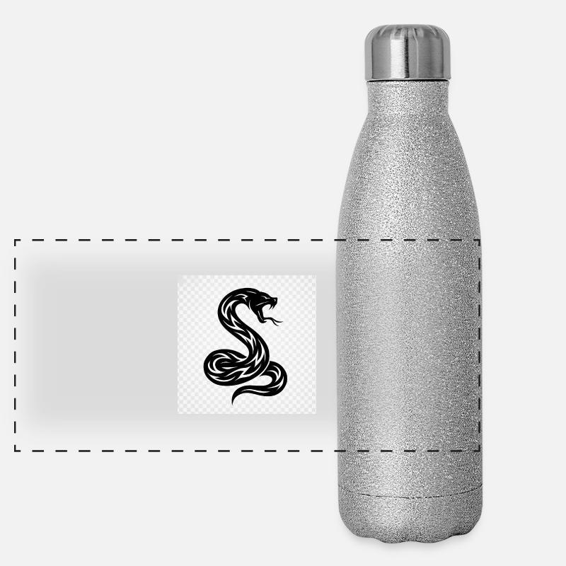 The fascinating world of snakes Panoramic Glitter Thermal Bottle 500 ml