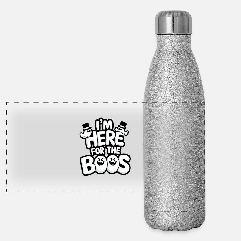 I'm Here for the Boos Panorama Glitzer Isolierflasche 500 ml