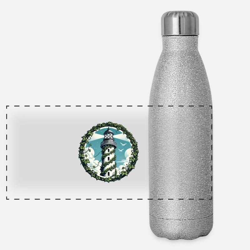 Vintage Ivy Lighthouse Panoramic Glitter Thermal Bottle 500 ml