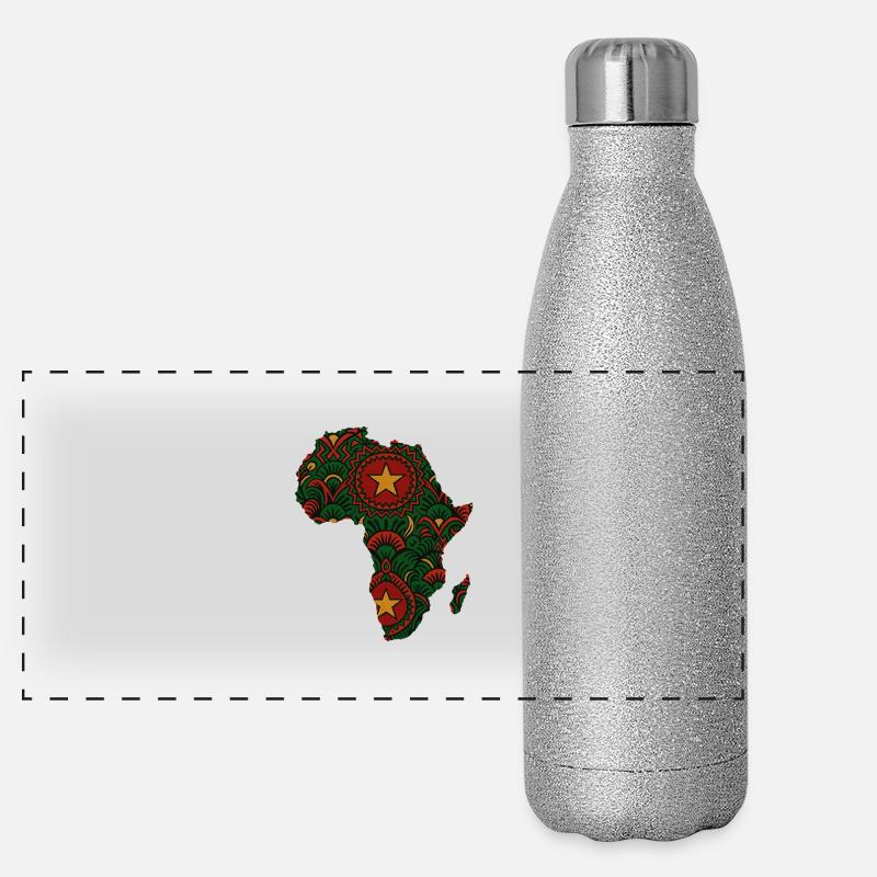 Afrique Gourde isotherme panoramique pailletée 500 ml