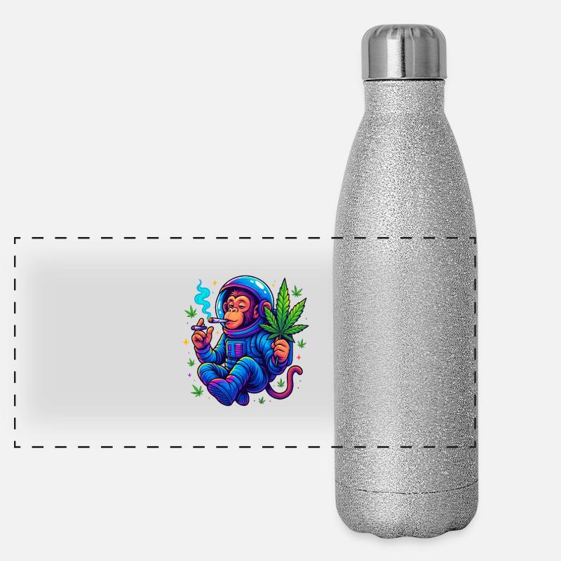 Spacemonkey Panorama Glitzer Isolierflasche 500 ml