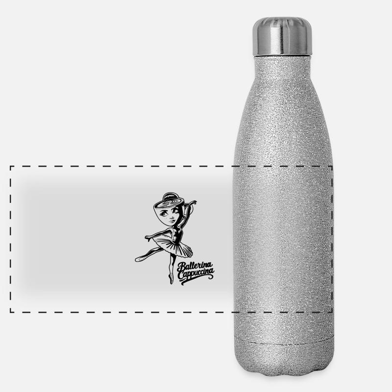 Cappuccino Ballerina | Italian Brainrot Panoramic Glitter Thermal Bottle 500 ml