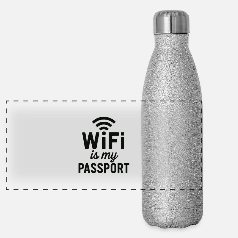 PASSPORT WIFI Panoramic Glitter Thermal Bottle 500 ml