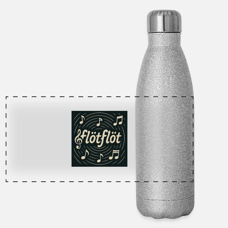 Flötflöt Panorama Glitzer Isolierflasche 500 ml