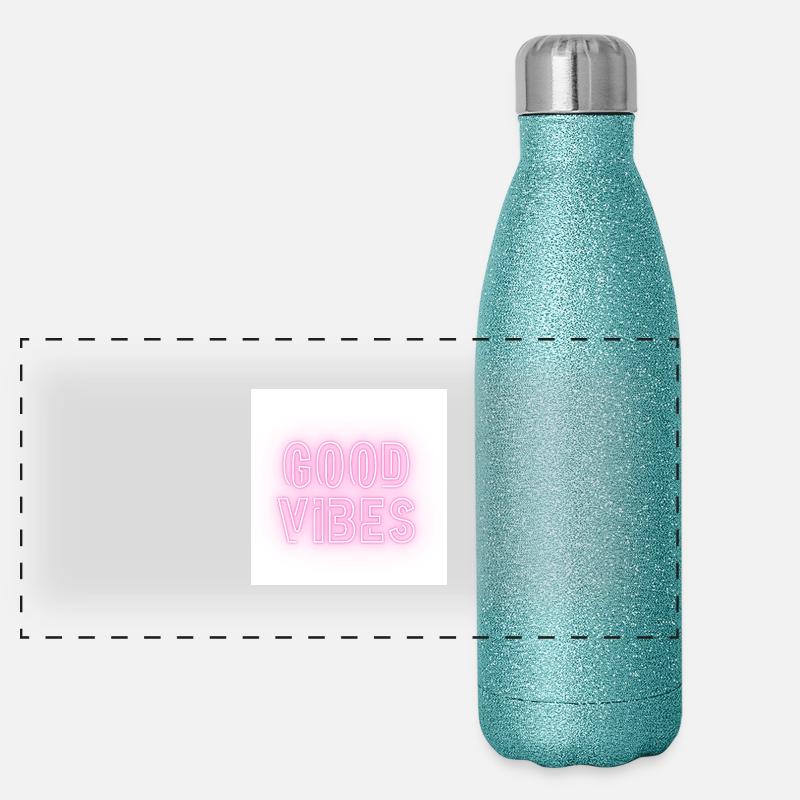 Bon V i b e s Gourde isotherme panoramique pailletée 500 ml