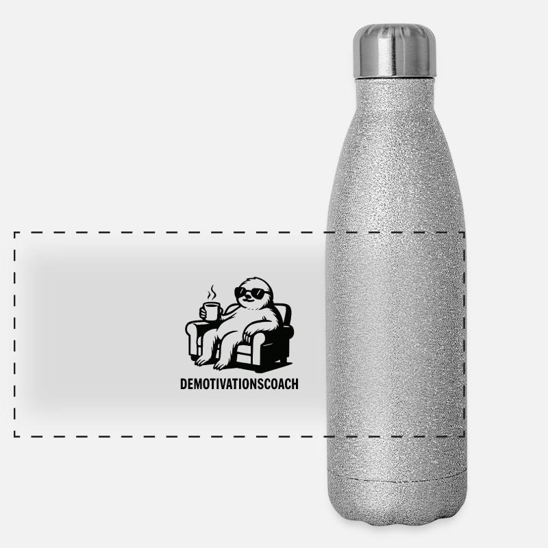 Demotivationscoach Panorama Glitzer Isolierflasche 500 ml