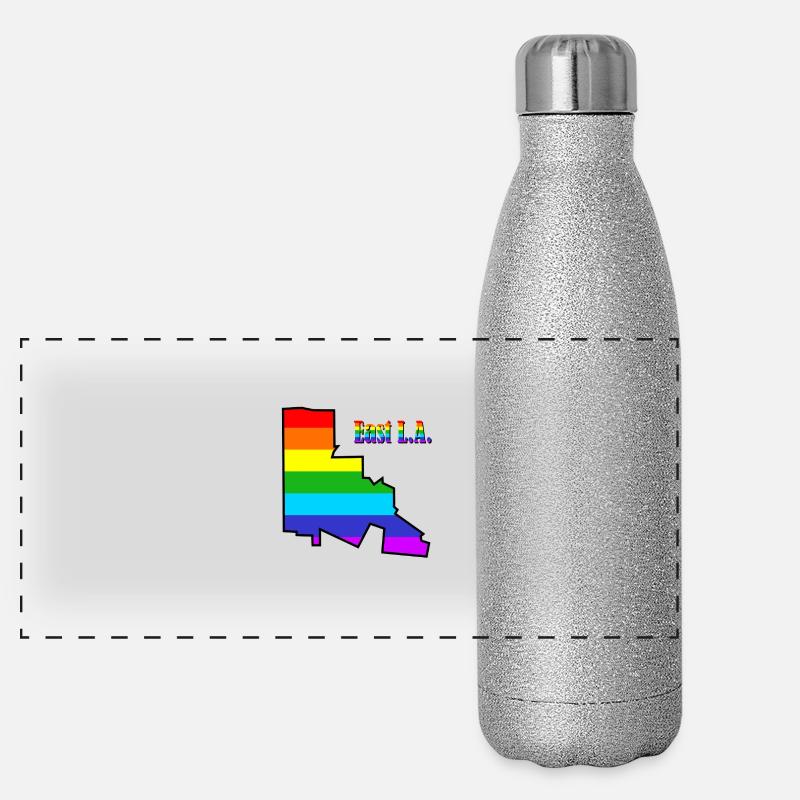 EAST L.A. Regenbogen Panorama Glitzer Isolierflasche 500 ml