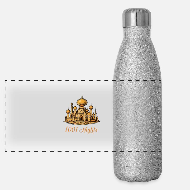 Cité arabe Gourde isotherme panoramique pailletée 500 ml