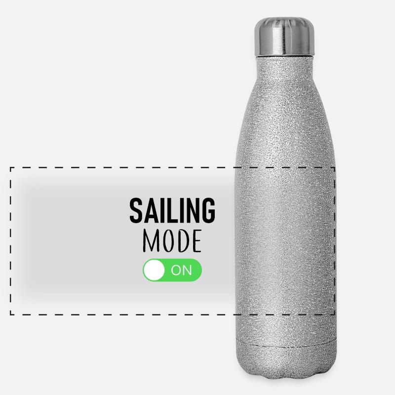 Mode de navigation activé - Voilier - Voile - Marin Gourde isotherme panoramique pailletée 500 ml