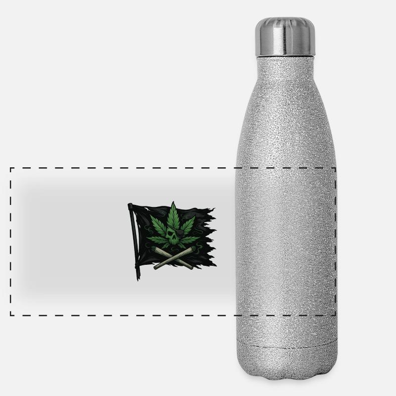 Blaze the Black Flag Panorama Glitzer Isolierflasche 500 ml
