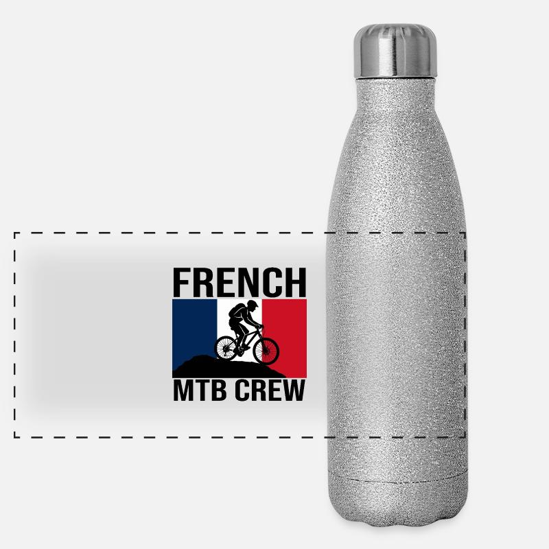 French MTB Crew Mountain Bike Shirt Panoramic Glitter Thermal Bottle 500 ml