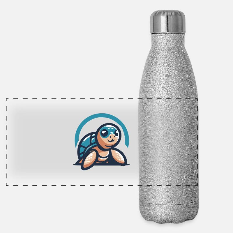 Sea turtle Panoramic Glitter Thermal Bottle 500 ml