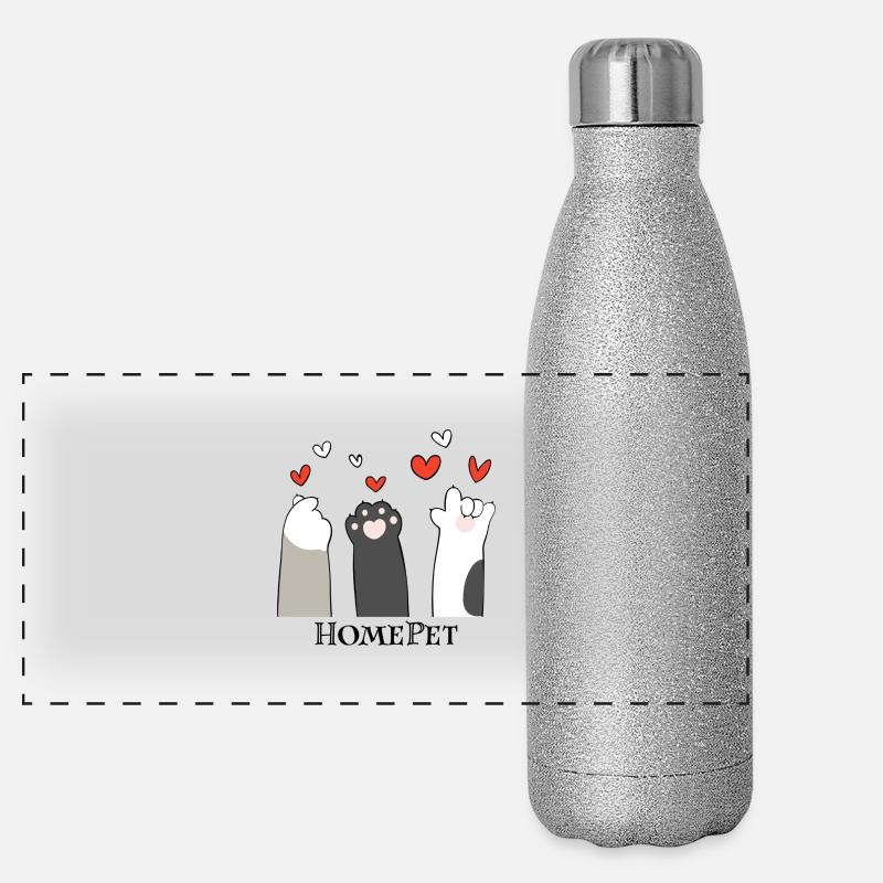 MaisonAnimal de compagnie | L’amour | Chien | Chat Gourde isotherme panoramique pailletée 500 ml