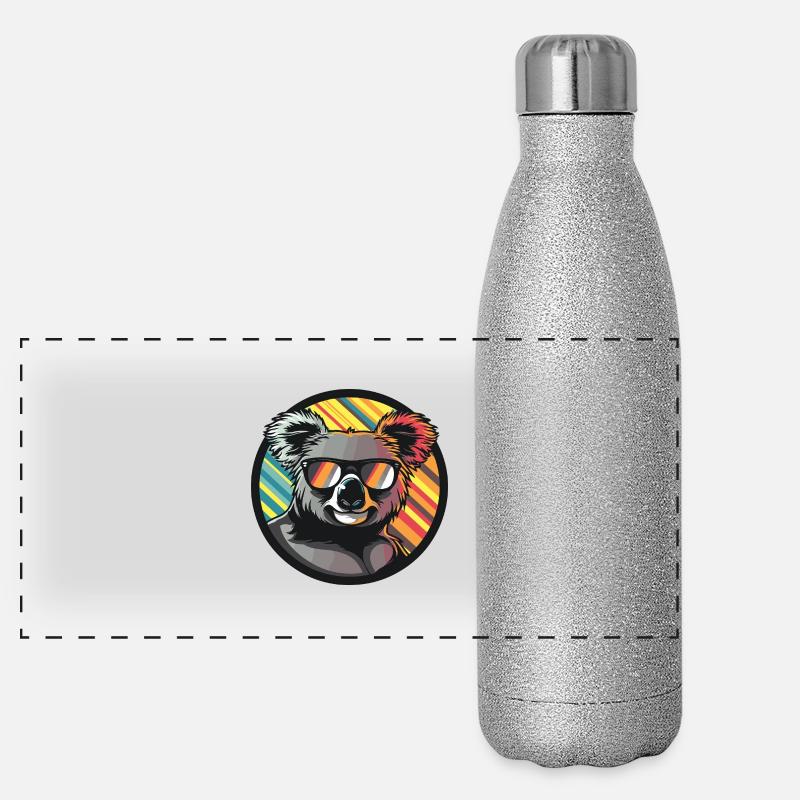 Koala Comic Cool Panoramic Glitter Thermal Bottle 500 ml