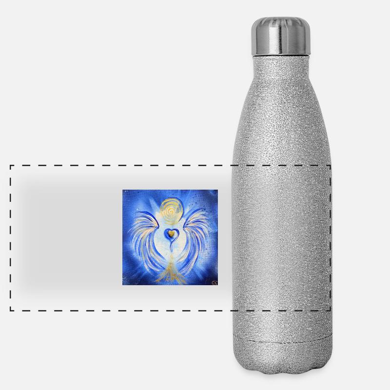 Herzengel Stressfrei Panorama Glitzer Isolierflasche 500 ml