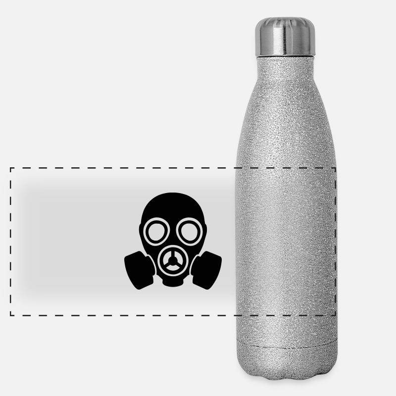 masque à gaz Gourde isotherme panoramique pailletée 500 ml