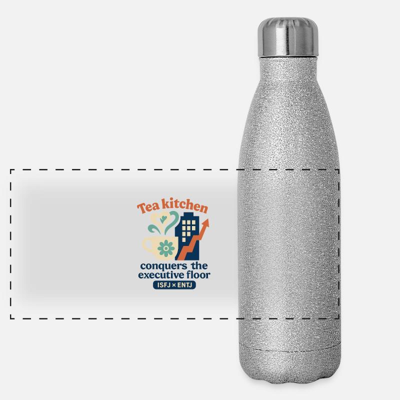 ISFJ × ENTJ: "Tea Kitchen Conquers Boardroom." Panoramic Glitter Thermal Bottle 500 ml
