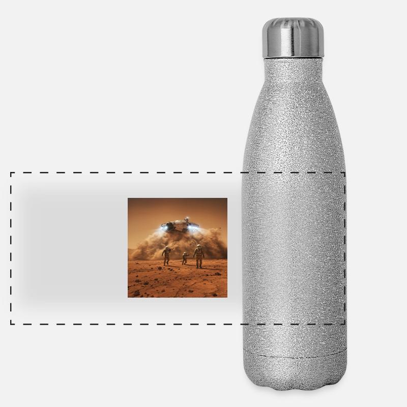 Wild Wild Space Panorama Glitzer Isolierflasche 500 ml