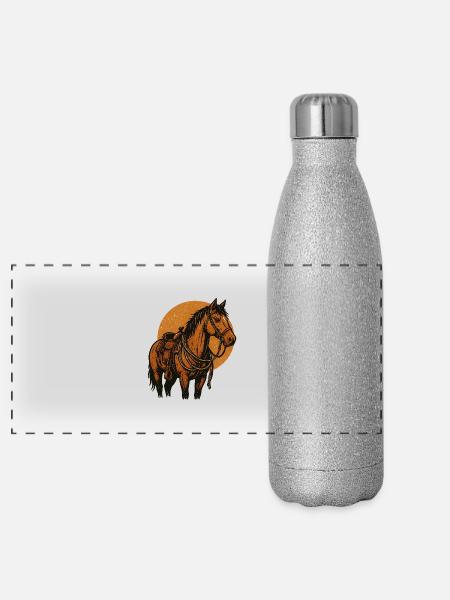 D42BD8C2 75E6 41BA 8F3B E65EE1F331AD - Panorama Glitzer Isolierflasche 500 ml - Silber Glitzer - Vorne