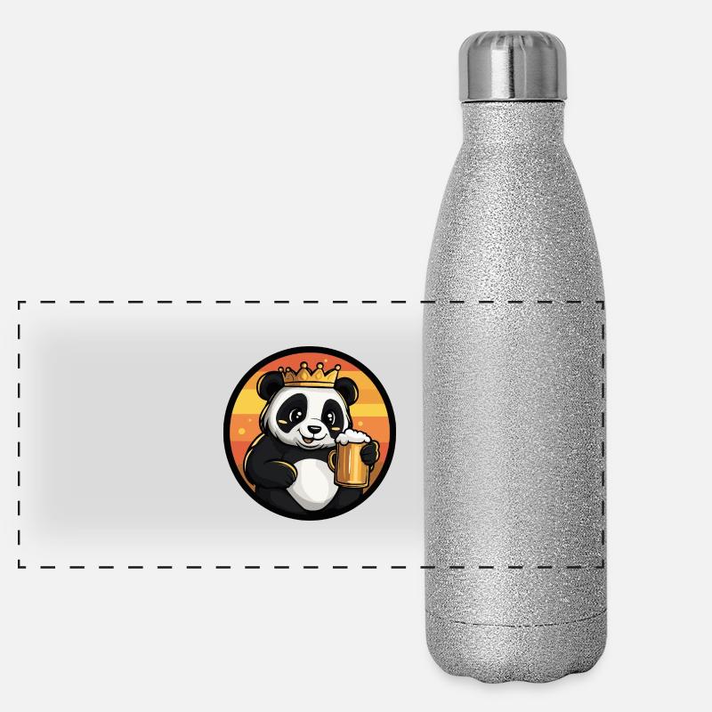 Panda Beer Panoramic Glitter Thermal Bottle 500 ml