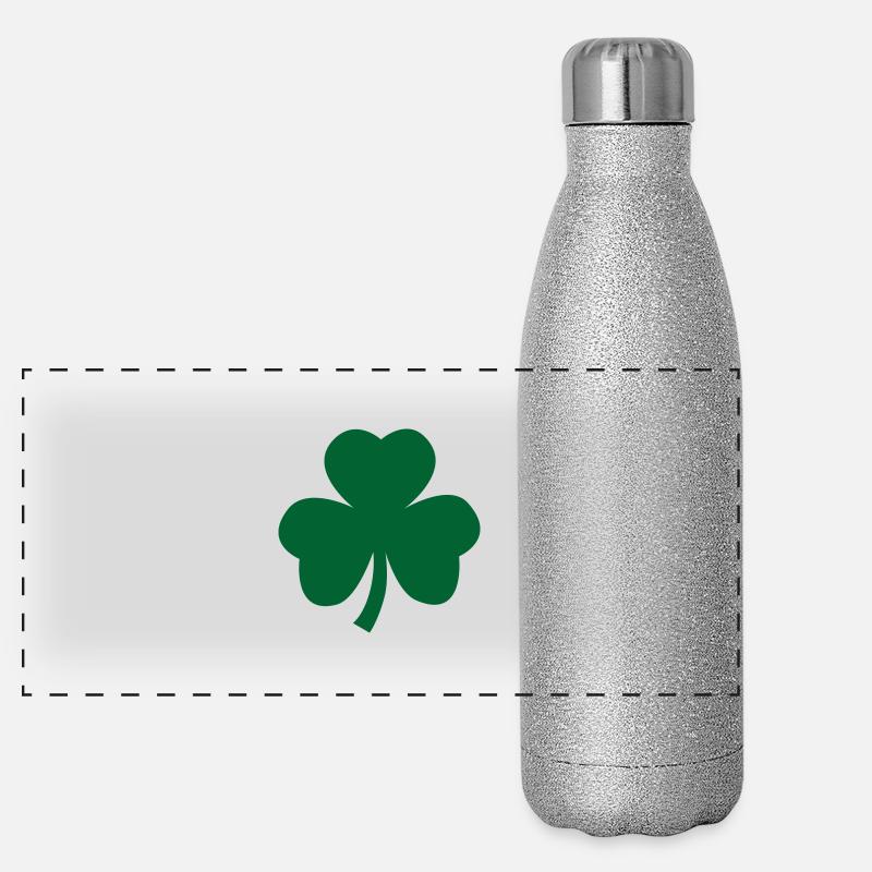 Kleeblatt Panorama Glitzer Isolierflasche 500 ml