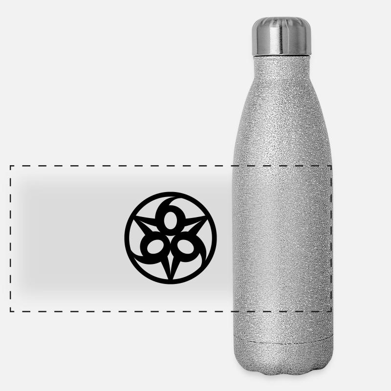 Triple 6 (666-Symbol) No.1_1c Panoramic Glitter Thermal Bottle 500 ml