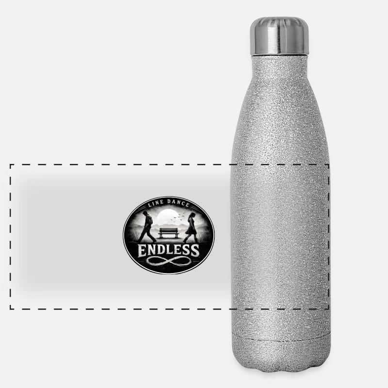 Amour sans fin Gourde isotherme panoramique pailletée 500 ml