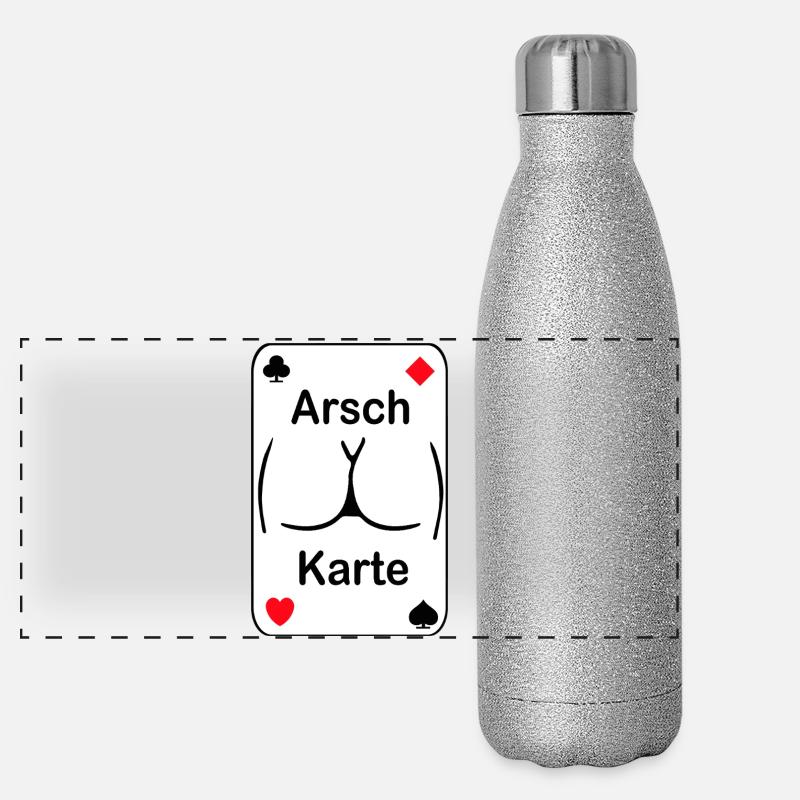 Ass Map Panoramic Glitter Thermal Bottle 500 ml