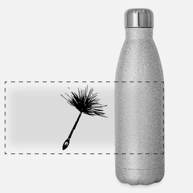 Pusteblume Panorama Glitzer Isolierflasche 500 ml