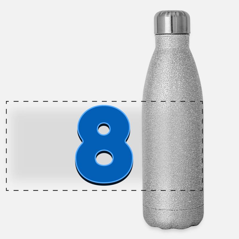 8 - Huit Gourde isotherme panoramique pailletée 500 ml