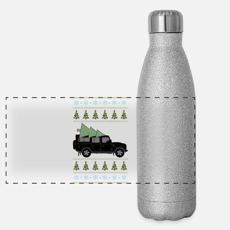 Defender 110 Black Christmas Light Gourde isotherme panoramique pailletée 500 ml
