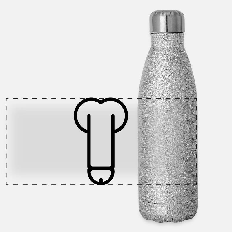 tyk Termoflaske i rustfrit stål med glimmer