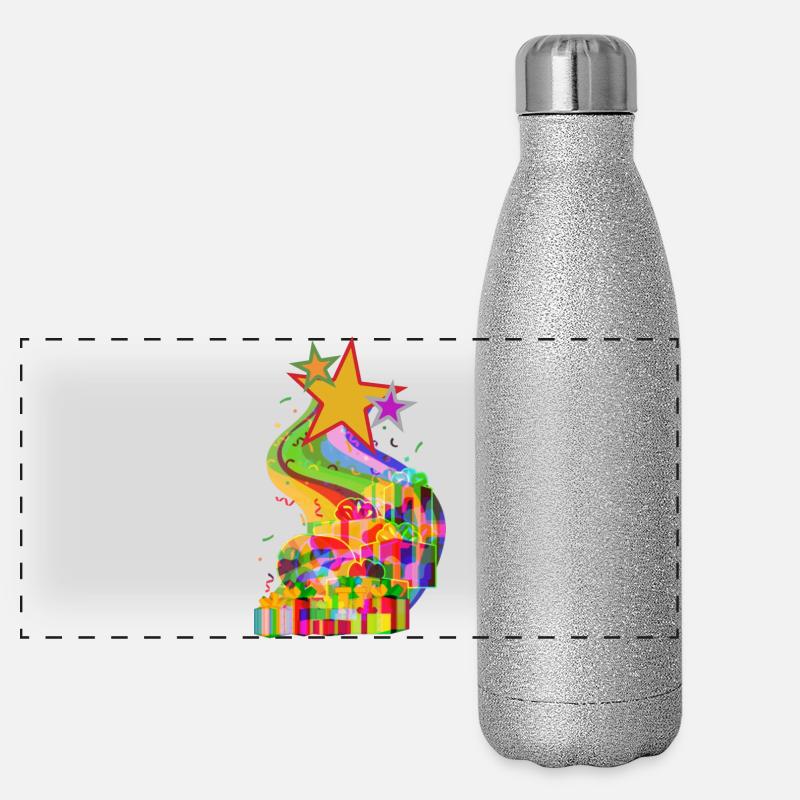 Weihnachtsgeschenke von den Sternen LGTB Panorama Glitzer Isolierflasche 500 ml