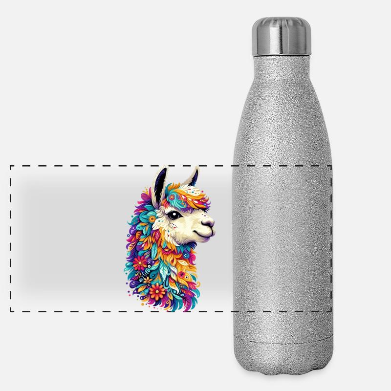 Alpaga Gourde isotherme panoramique pailletée 500 ml