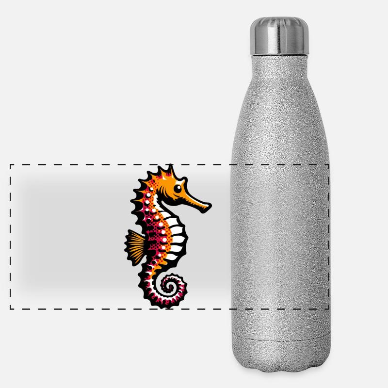 Hippocampe Gourde isotherme panoramique pailletée 500 ml