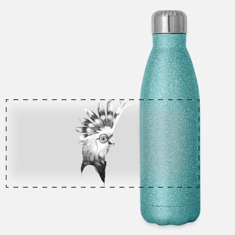 Cacatoes Gourde isotherme panoramique pailletée 500 ml