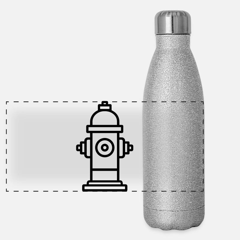 borne incendie Gourde isotherme panoramique pailletée 500 ml