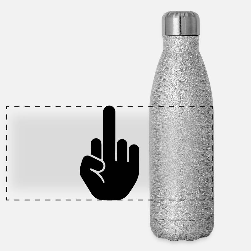 Middle finger Panoramic Glitter Thermal Bottle 500 ml
