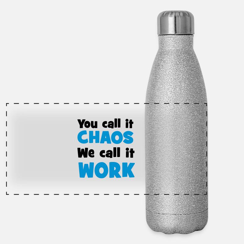 Arbeit Panorama Glitzer Isolierflasche 500 ml