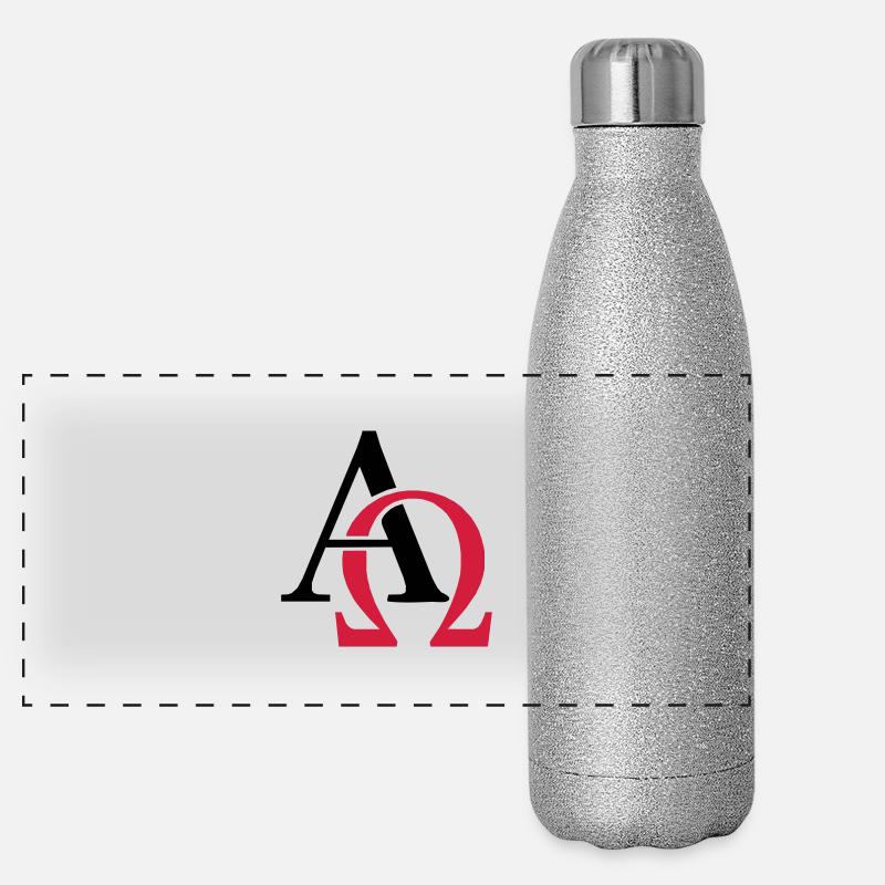 Alpha & Omega Panorama Glitzer Isolierflasche 500 ml