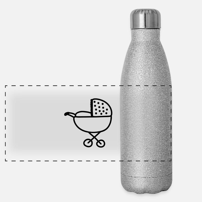 Kinderwagen - line Panorama Glitzer Isolierflasche 500 ml
