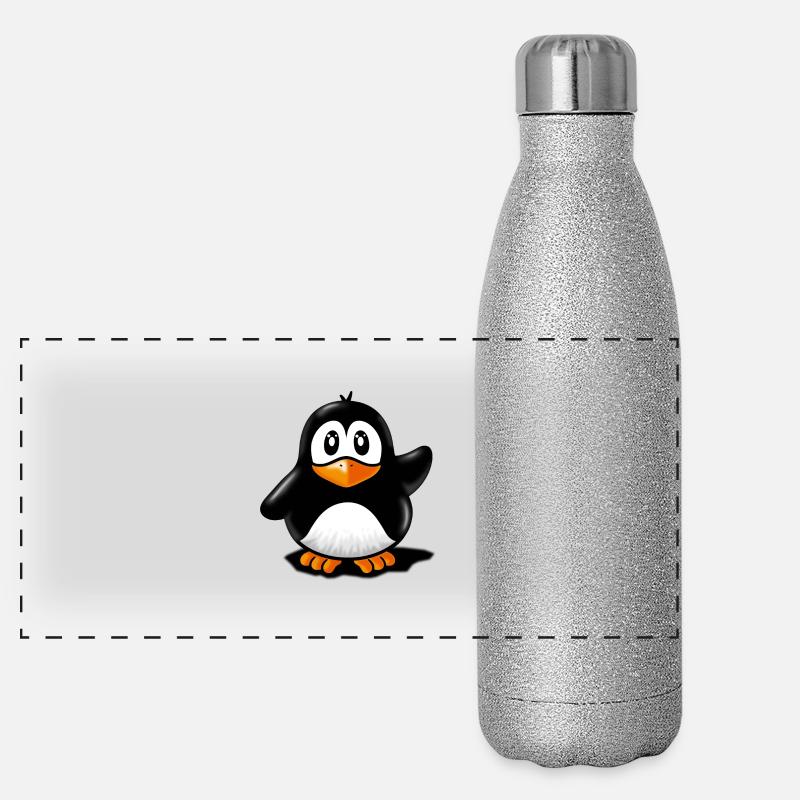 pingouin Gourde isotherme panoramique pailletée 500 ml