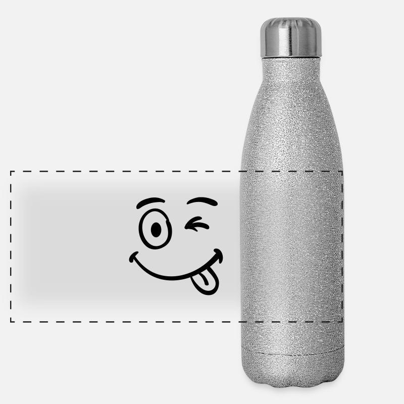 smilie_2__f1 Gourde isotherme panoramique pailletée 500 ml