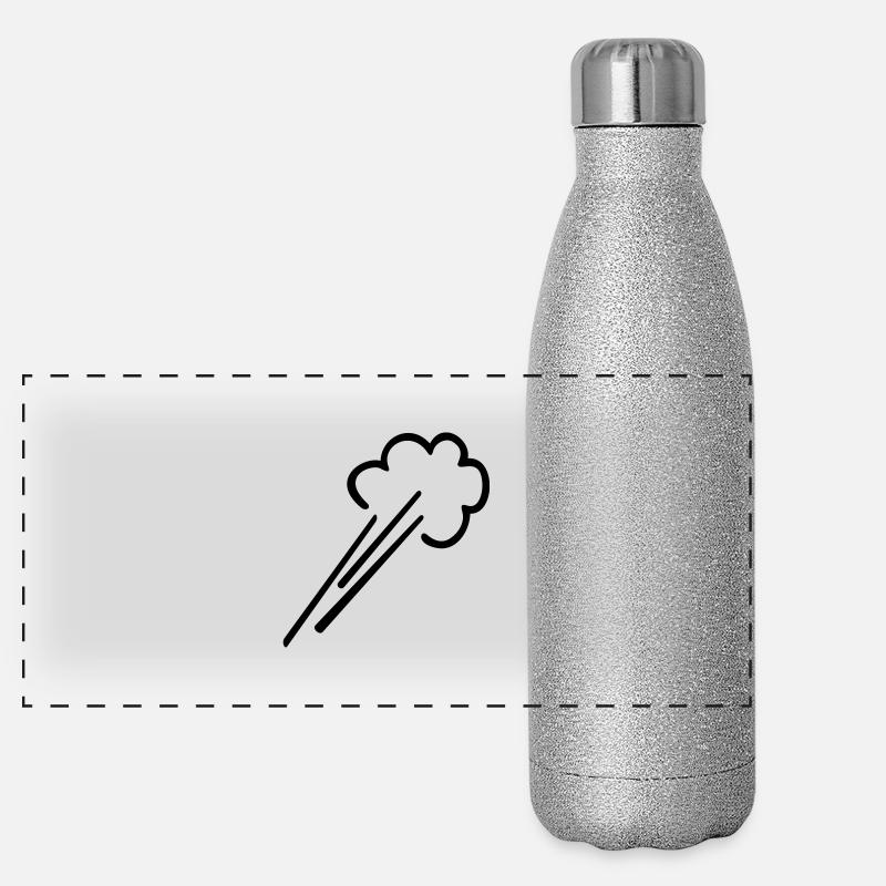 Débit d'air / vent (1c) Gourde isotherme panoramique pailletée 500 ml