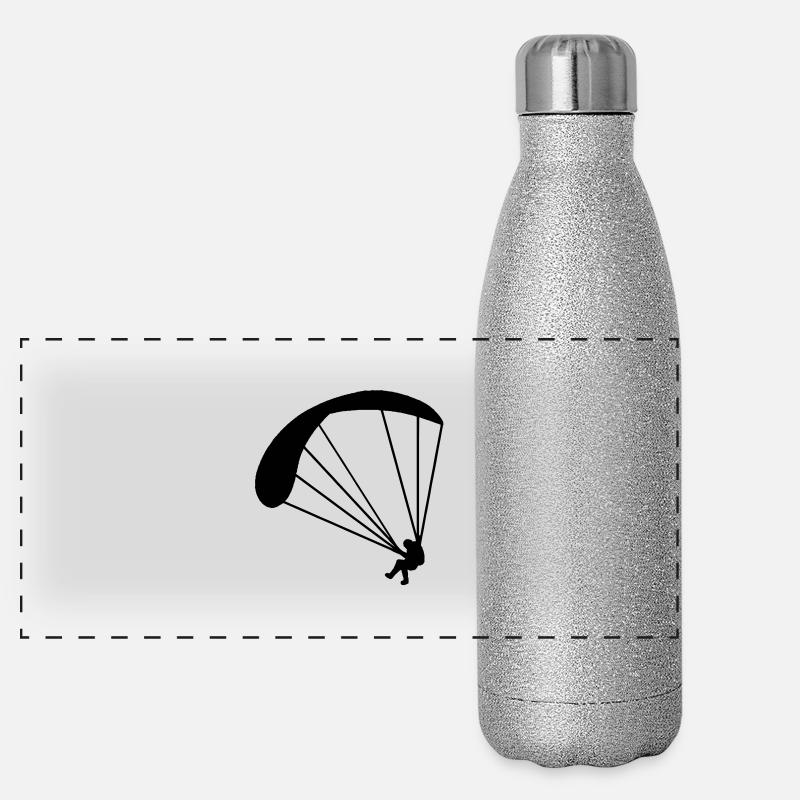 gleitschirm Panorama Glitzer Isolierflasche 500 ml